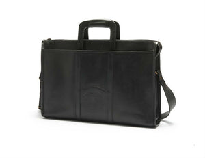 Vintage 1991 Ghurka Marley Hodgson Expediter No. 34 Black Saddle Leather Messenger Briefcase