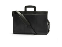 Load image into Gallery viewer, Vintage 1991 Ghurka Marley Hodgson Expediter No. 34 Black Saddle Leather Messenger Briefcase
