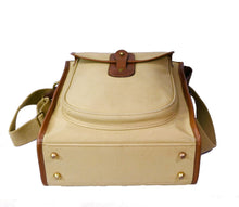 Load image into Gallery viewer, Vintage 1993 Ghurka Marley Hodgson No. 4 Gearpack Khaki Twill Messenger Crossbody Bag
